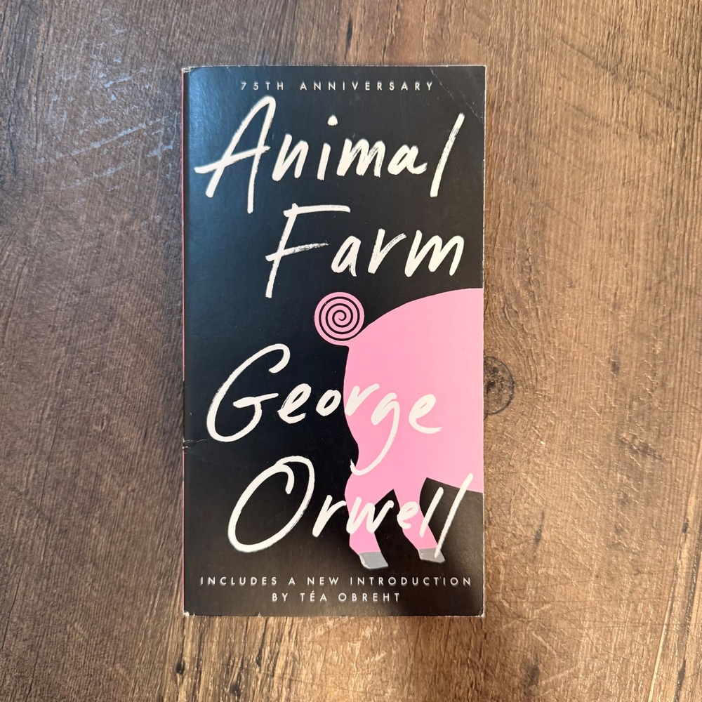 Animal Farm George Orwell 75th Anniversary Signet Classics Paperback Tea Obreht